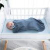 imageComfy Cubs Swaddle Blanket Baby Girl Boy Easy Zipper Wrap 2 Pack Newborn Infant Sleep Sack Small 03 Months BlueNomadic Blue  Azul