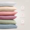 imageComfy Cubs Toddler Pillow with Muslin Pillowcase 13 x 18 in  Travel and Sleep Support for Kids  Lightweight Breathable Microfiber Fill  Soft and Cozy Small Pillow for Toddlers  SageMauve