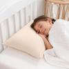 imageComfy Cubs Toddler Pillow with Muslin Pillowcase 13 x 18 in  Travel and Sleep Support for Kids  Lightweight Breathable Microfiber Fill  Soft and Cozy Small Pillow for Toddlers  SageCream