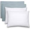 imageComfy Cubs Toddler Pillow with Muslin Pillowcase 13 x 18 in  Travel and Sleep Support for Kids  Lightweight Breathable Microfiber Fill  Soft and Cozy Small Pillow for Toddlers  SagePacific Blue