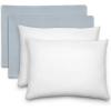 imageComfy Cubs Toddler Pillow with Muslin Pillowcase 13 x 18 in  Travel and Sleep Support for Kids  Lightweight Breathable Microfiber Fill  Soft and Cozy Small Pillow for Toddlers  SagePacific Blue