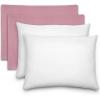 imageComfy Cubs Toddler Pillow with Muslin Pillowcase 13 x 18 in  Travel and Sleep Support for Kids  Lightweight Breathable Microfiber Fill  Soft and Cozy Small Pillow for Toddlers  SageMauve