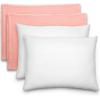 imageComfy Cubs Toddler Pillow with Muslin Pillowcase 13 x 18 in  Travel and Sleep Support for Kids  Lightweight Breathable Microfiber Fill  Soft and Cozy Small Pillow for Toddlers  SageBlush