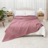 imageComfy Cubs Waffle Blanket Twin 90quot x 66quot  100 Cotton Lightweight Breathable Bed Blanket  Soft Textured Thermal Weave for All Seasons  Decorative Cozy Layer for Couch Sofa or Bed  BlushMauve