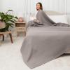 imageComfy Cubs Waffle Blanket Twin 90quot x 66quot  100 Cotton Lightweight Breathable Bed Blanket  Soft Textured Thermal Weave for All Seasons  Decorative Cozy Layer for Couch Sofa or Bed  BlushCharcoal