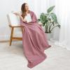 imageComfy Cubs Waffle Blanket Twin 90quot x 66quot  100 Cotton Lightweight Breathable Bed Blanket  Soft Textured Thermal Weave for All Seasons  Decorative Cozy Layer for Couch Sofa or Bed  BlushMauve