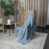 imageComfy Cubs Waffle Blanket Twin 90quot x 66quot  100 Cotton Lightweight Breathable Bed Blanket  Soft Textured Thermal Weave for All Seasons  Decorative Cozy Layer for Couch Sofa or Bed  BlushPacific Blue