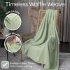 imageComfy Cubs Waffle Blanket Twin 90quot x 66quot  100 Cotton Lightweight Breathable Bed Blanket  Soft Textured Thermal Weave for All Seasons  Decorative Cozy Layer for Couch Sofa or Bed  BlushSage