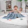 imageComfy Cubs Waffle Blanket Twin 90quot x 66quot  100 Cotton Lightweight Breathable Bed Blanket  Soft Textured Thermal Weave for All Seasons  Decorative Cozy Layer for Couch Sofa or Bed  BlushPacific Blue