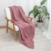 imageComfy Cubs Waffle Blanket Twin 90quot x 66quot  100 Cotton Lightweight Breathable Bed Blanket  Soft Textured Thermal Weave for All Seasons  Decorative Cozy Layer for Couch Sofa or Bed  BlushMauve