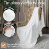 imageComfy Cubs Waffle Blanket Twin 90quot x 66quot  100 Cotton Lightweight Breathable Bed Blanket  Soft Textured Thermal Weave for All Seasons  Decorative Cozy Layer for Couch Sofa or Bed  BlushWhite