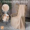 imageComfy Cubs Waffle Blanket Twin 90quot x 66quot  100 Cotton Lightweight Breathable Bed Blanket  Soft Textured Thermal Weave for All Seasons  Decorative Cozy Layer for Couch Sofa or Bed  BlushBlush