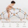 imageComfy Cubs Wooden Toddler Play Gym for 36 Years Old  Montessori Climber for Kids  Safe Climbing Toy Support up to 120 lbs  Easy to Assemble Kids Climber for Active Play  BlushPacific Blue