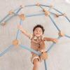 imageComfy Cubs Wooden Toddler Play Gym for 36 Years Old  Montessori Climber for Kids  Safe Climbing Toy Support up to 120 lbs  Easy to Assemble Kids Climber for Active Play  BlushPacific Blue