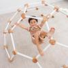 imageComfy Cubs Wooden Toddler Play Gym for 36 Years Old  Montessori Climber for Kids  Safe Climbing Toy Support up to 120 lbs  Easy to Assemble Kids Climber for Active Play  BlushWhite