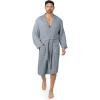 imageComfy Cubs 100 Cotton Muslin Bathrobe  4Layer Absorbent Robe with Pockets ampamp Belt for Bath Spa or LoungingPacific Blue