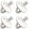 imageComfy Cubs Baby Pacifiers 4 Pack for 018 Months  Soft BreastLike Nipple Shape  CPSIA Compliant Silicone Pacifier for Newborns  Girl Pack Baby Essentials  Ideal Newborn Gift Set  BlueWhite