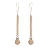 imageComfy Cubs Pacifier Clips 2 Pack  100 Food Grade Silicone Baby Pacifier Clips BPA ampamp PVC Free  CPSIA Certified Lightweight and Flexible Baby Gifts  Beige ampamp Light BeigeBeige