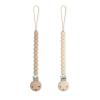 imageComfy Cubs Pacifier Clips 2 Pack  100 Food Grade Silicone Baby Pacifier Clips BPA ampamp PVC Free  CPSIA Certified Lightweight and Flexible Baby Gifts  Beige ampamp Light BeigeBeige and Light Beige