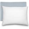 imageComfy Cubs Toddler Pillow with Muslin Pillowcase 13 x 18 in  Travel and Sleep Support for Kids  Lightweight Breathable Microfiber Fill  Soft and Cozy Small Pillow for Toddlers  SagePacific Blue