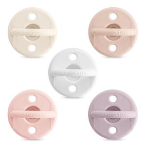 imageComfy Cubs Baby Pacifiers 5 Pack for 0 Months  Soft BreastLike Nipple Shape  CPSIA Compliant Silicone Pacifier for Newborns  Girl Pack Baby Essentials  Ideal Newborn Gift Set  Multicolor GirlMulticolorGirl