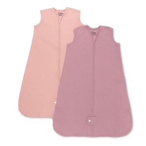 imageComfy Cubs Baby Sleep Sack 06 Months Small  Soft 100 Cotton Wearable Blanket for Babies ampamp Toddlers  Breathable Sleeveless Sleep Bag for Baby with Covered Zipper  BlueBlush  Mauve