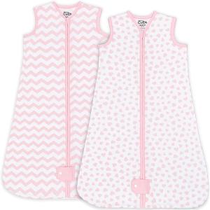 imageComfy Cubs Baby Sleep Sack 06 Months Small  Soft 100 Cotton Wearable Blanket for Babies ampamp Toddlers  Breathable Sleeveless Sleep Bag for Baby with Covered Zipper  BluePink
