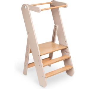 imageComfy Cubs Kids Step Stool for Ages 3 3 Height Adjustable Toddler Tower Montessori Furniture Designed in The US  Toddler Standing Tower for Kitchen Sink ampamp Bathroom Access  Pacific BlueBlush