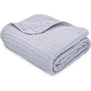 imageComfy Cubs Muslin Blanket for Adults Queen 90quot x 90quot  6 Layer Soft Breathable ampamp Lightweight Muslin Adult Blanket  Machine Washable ampamp Designed in The US Bedding for All Seasons  SandHeather