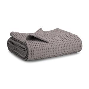 imageComfy Cubs Waffle Blanket Twin 90quot x 66quot  100 Cotton Lightweight Breathable Bed Blanket  Soft Textured Thermal Weave for All Seasons  Decorative Cozy Layer for Couch Sofa or Bed  BlushCharcoal
