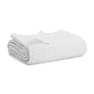imageComfy Cubs Waffle Blanket Twin 90quot x 66quot  100 Cotton Lightweight Breathable Bed Blanket  Soft Textured Thermal Weave for All Seasons  Decorative Cozy Layer for Couch Sofa or Bed  BlushWhite